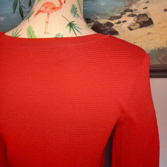 ❤️‍🔥2=$20 / 3=$25❤️‍🔥Miss Anne red long sleeve body con dress round neck - Picture 3 of 4